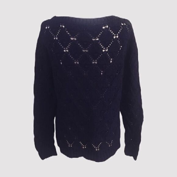 Tommy Hilfiger Open Knit Blue Sweater - Picture 3 of 5